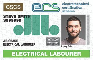 ECS Electrical Labourer Card ECS Card